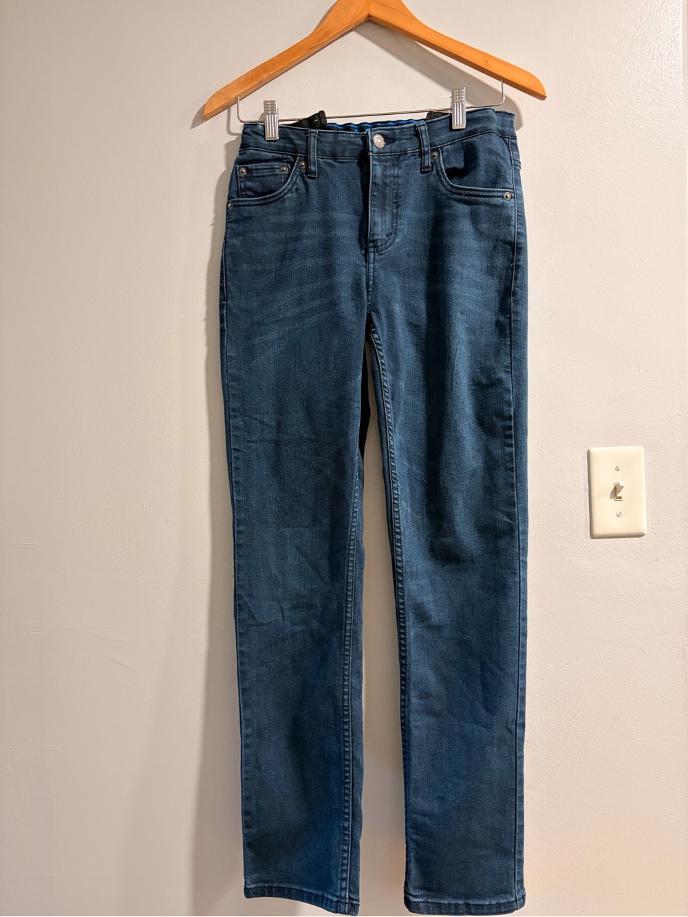 Classic Boys Dark Blue Straight-Leg Jeans
